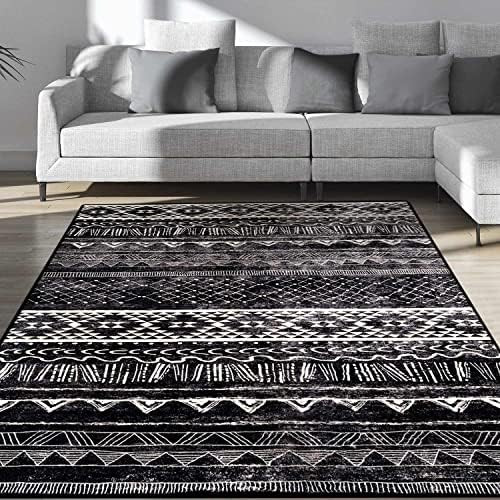 Calore Modern Faux Wool Area Rug Large Non-Slip Washable Living Room Rug Boho Neutral Indoor Carp... | Amazon (US)