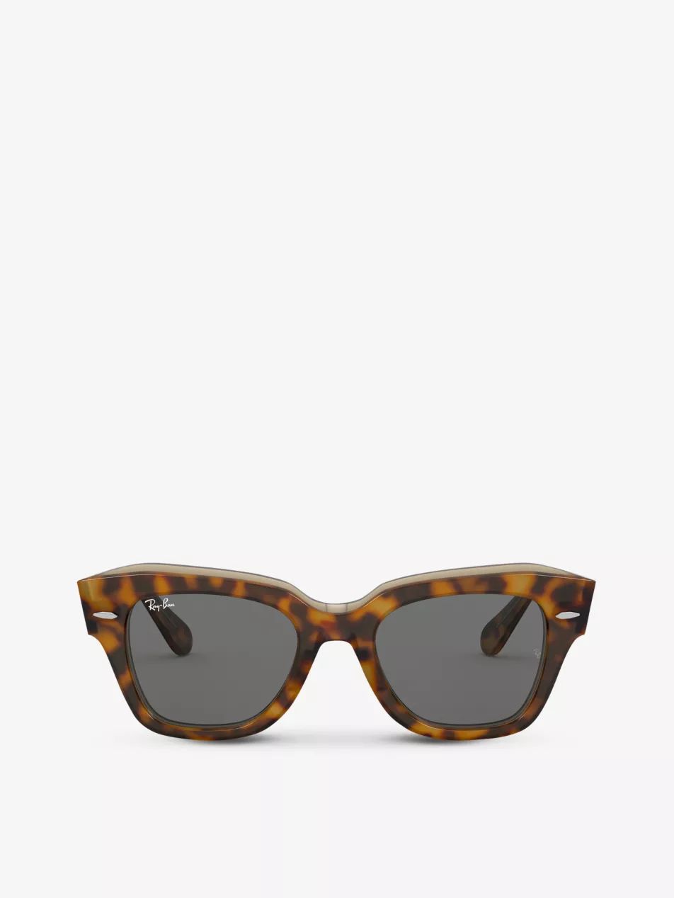 RB2186 rectangular-frame sunglasses | Selfridges