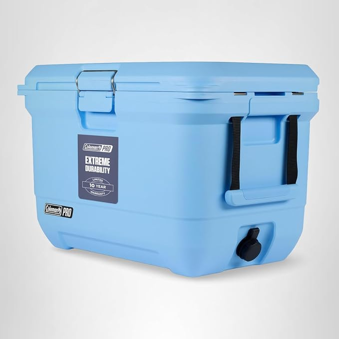 Coleman Pro Heavy-Duty 55qt Wheeled Ultra-Light Premium Hard Cooler, Extra-Thick Insulation Keeps... | Amazon (US)