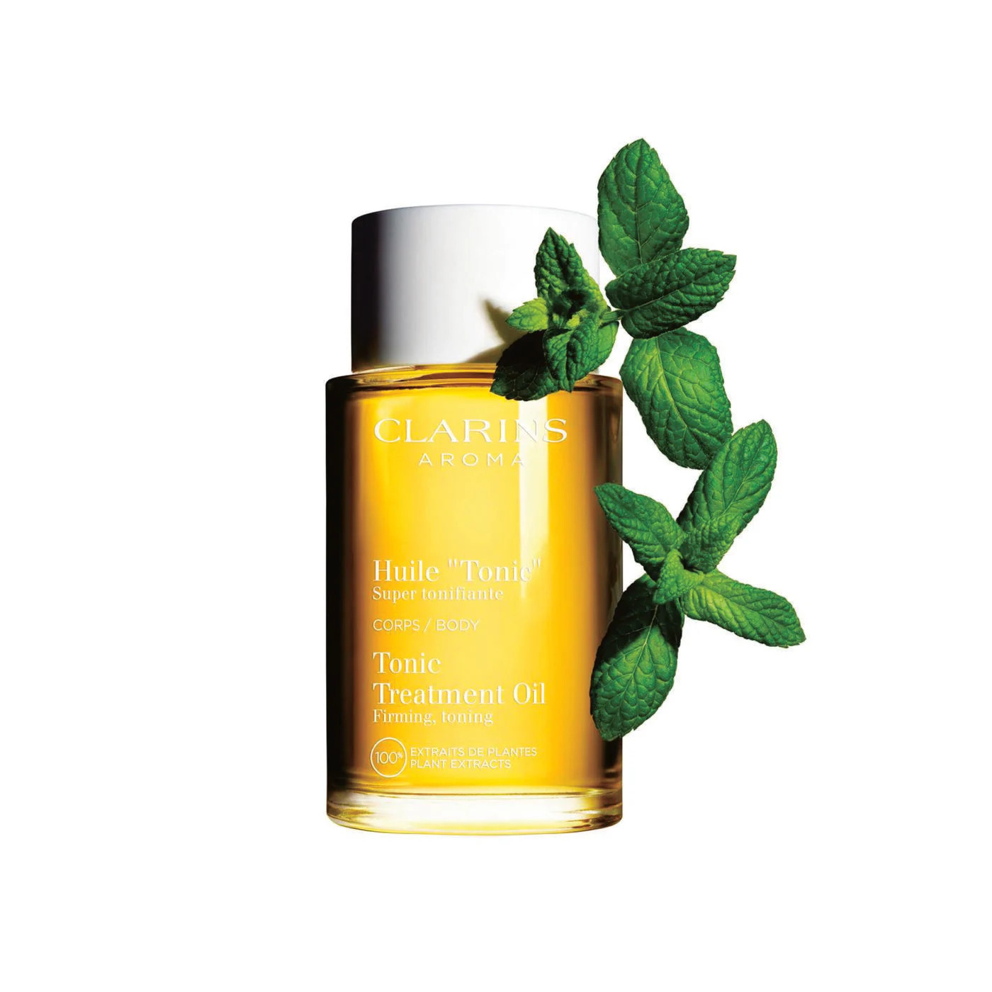 Clarins Tonic Treatment Oil - Visibly Firming Toning + Tightening Body Oil 3.3 Oz. | Clarins USA