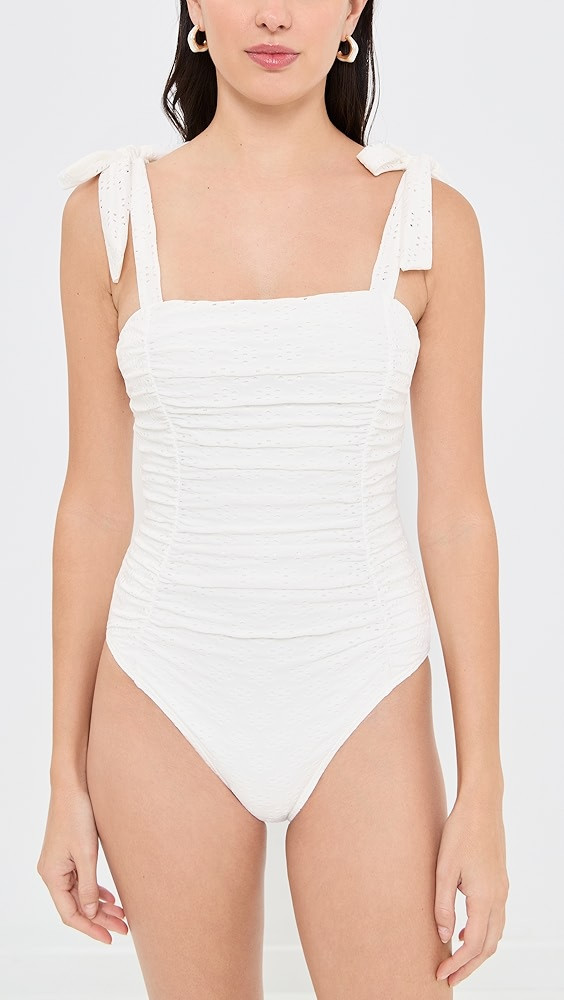 Pippa Broderie One Piece | Shopbop