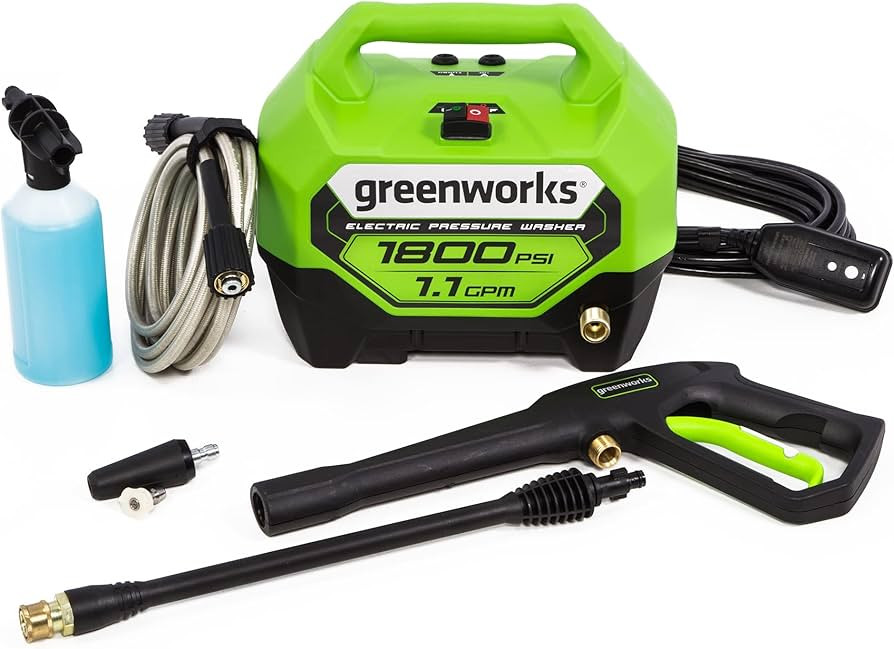 Greenworks 1800 PSI (1.1 GPM) Electric Pressure Washer PWMA Certified | Amazon (US)