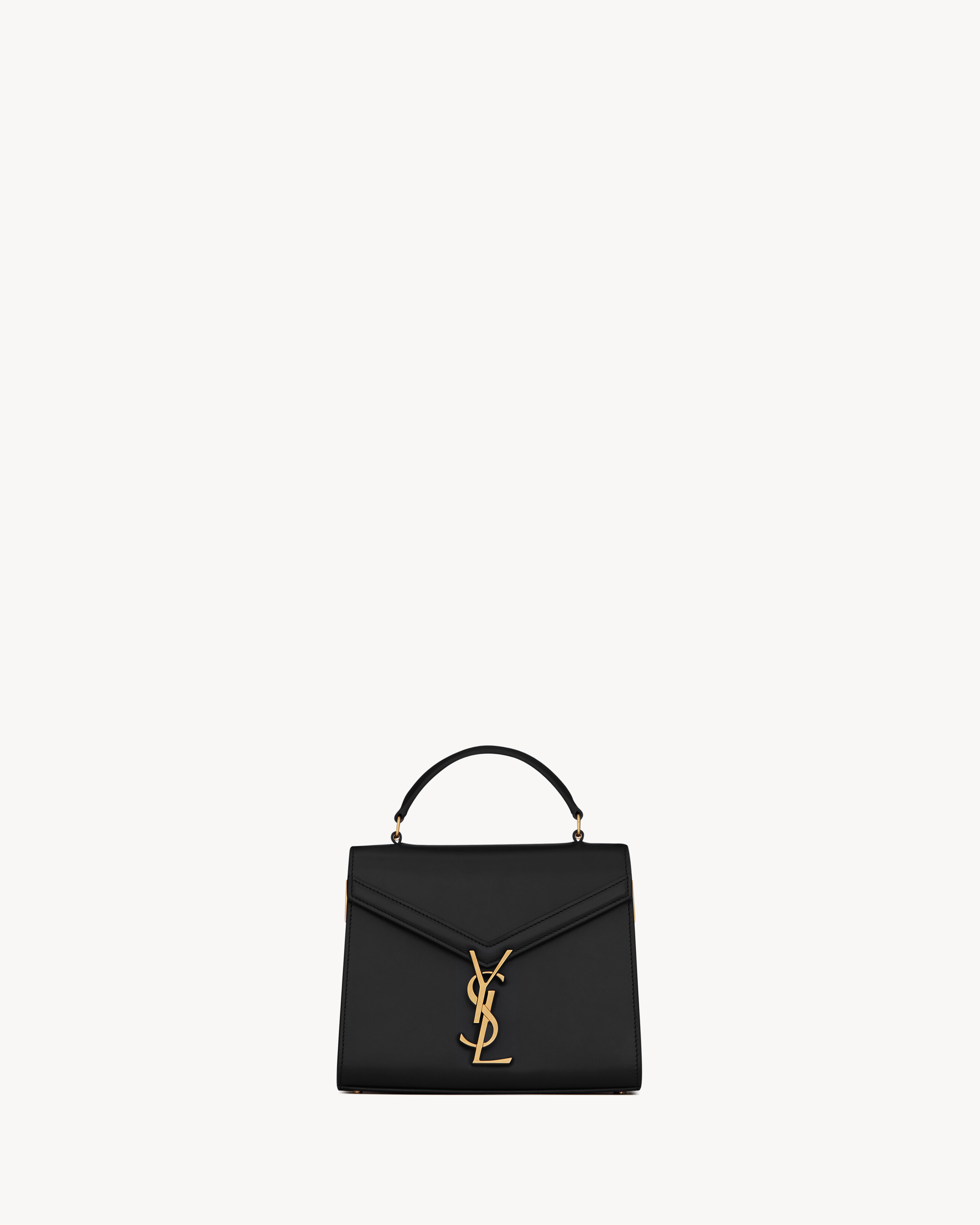 Cassandra Mini Top Handle Bag In Box Saint Laurent Leather Black One Size | Saint Laurent Inc. (Global)