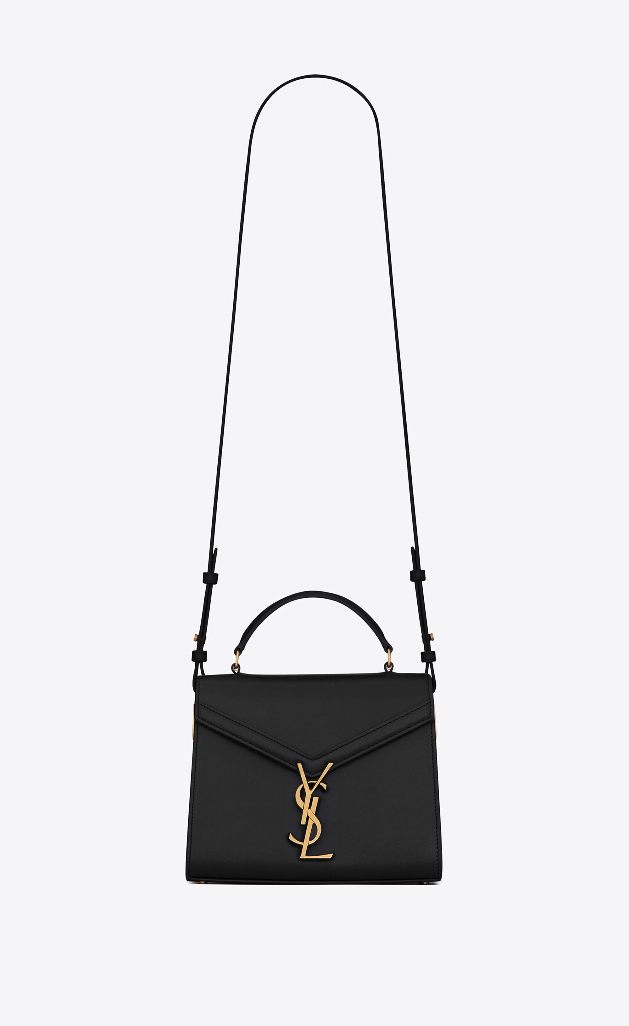 Cassandra Mini Top Handle Bag In Box Saint Laurent Leather Black One Size | Saint Laurent Inc. (Global)