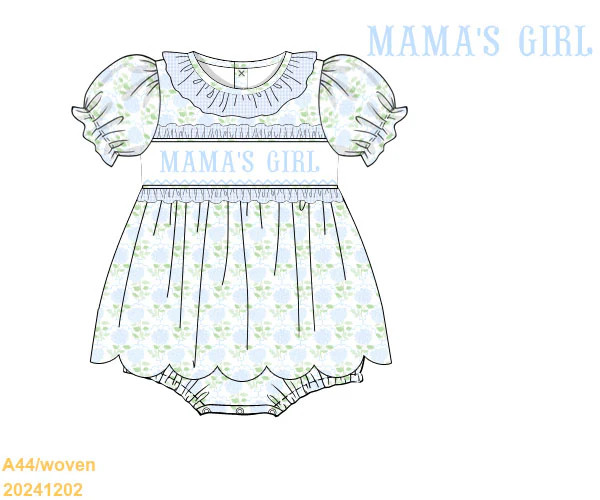 SPRING PO SHIPS MARCH(1-31): Mama's Girl Hydrangea Bubble | Tutti Frutti Kids Co