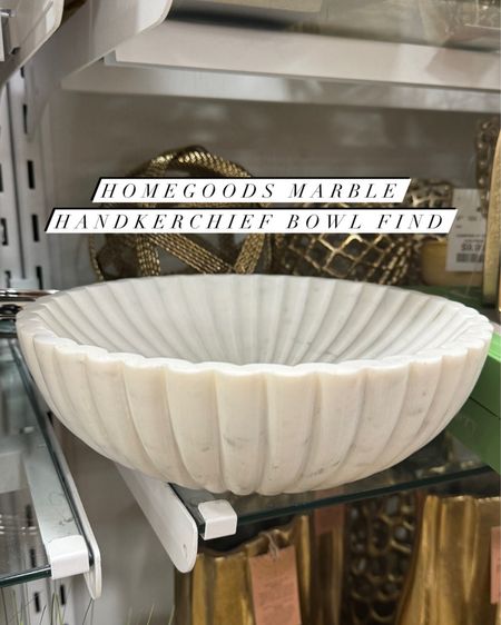 Homegoods, TJ Maxx, Marshall’s marble handkerchief bowl // decorative bowl // table decor // hosting // shelf decor // 

#LTKsalealert #LTKGiftGuide #LTKhome