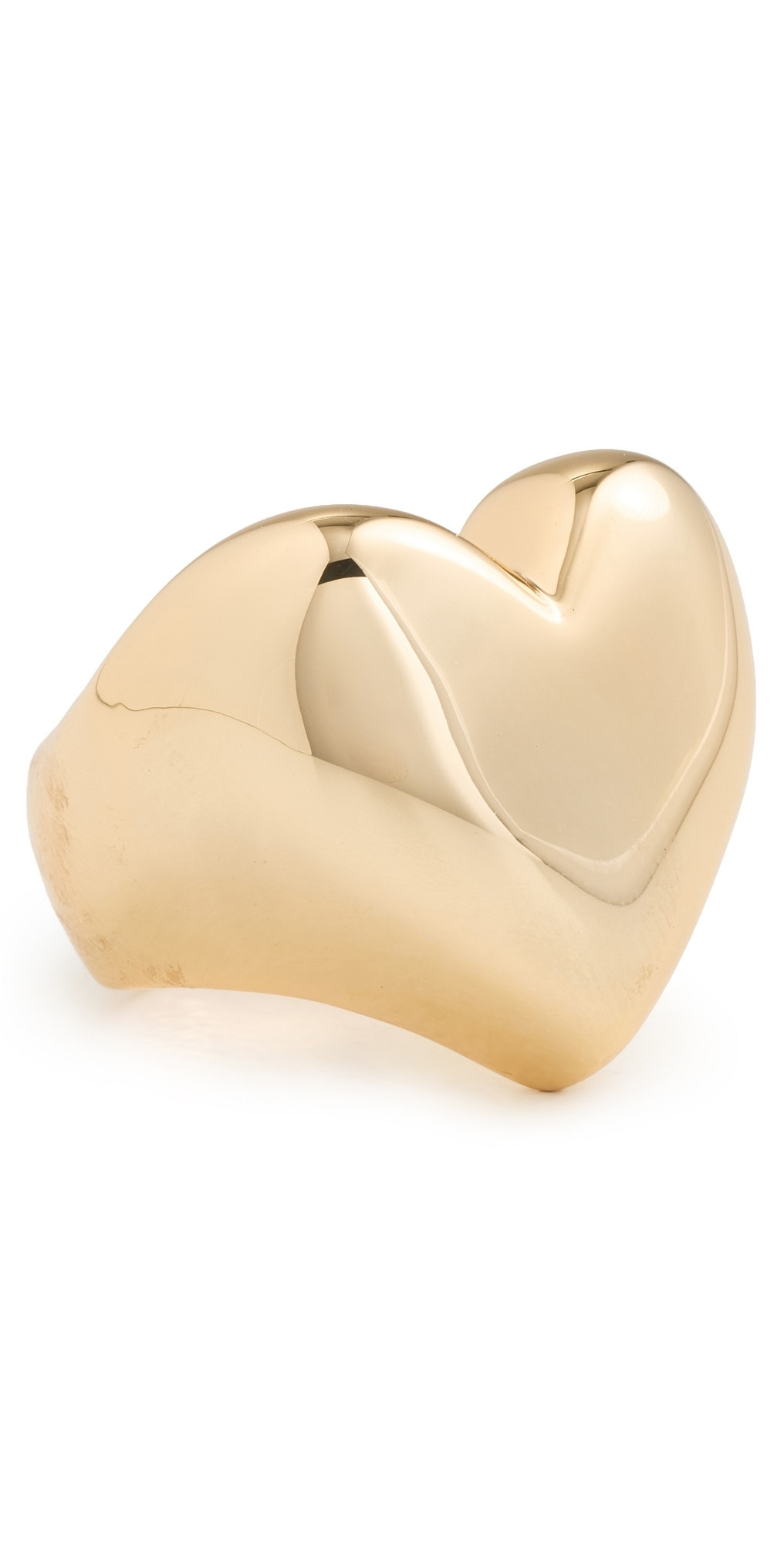 Jennifer Fisher Puffy Heart Ring Yellow Gold 8 | Shopbop