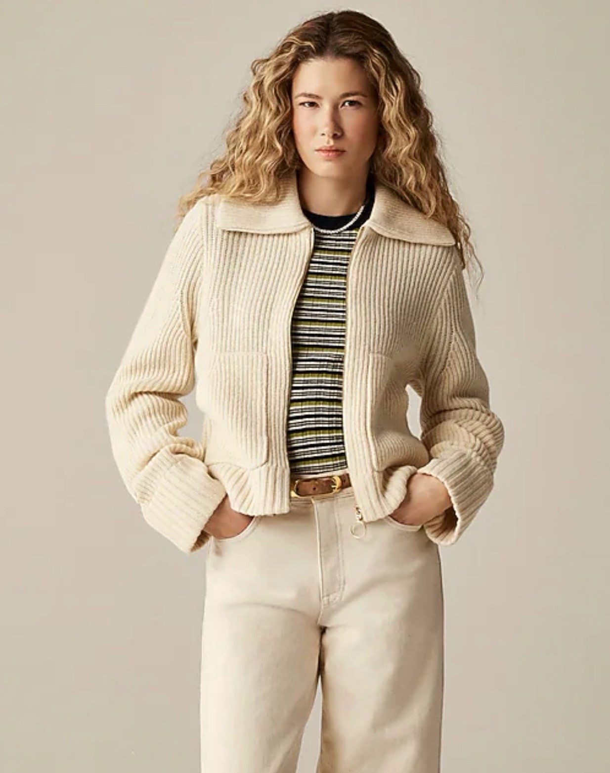 Love this sweater jacket and wide leg pants 
Winter outfit 

#LTKootd #LTKSeasonal #LTKMidsize