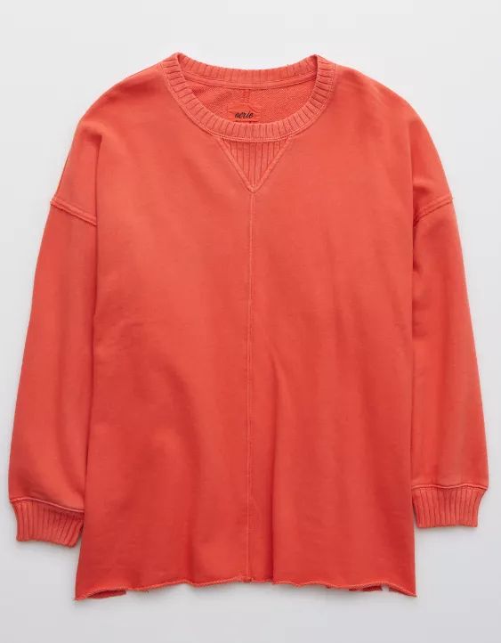 Aerie ANYTIME® Down-To-Earth Oversized Sweatshirt | American Eagle Outfitters (US & CA)