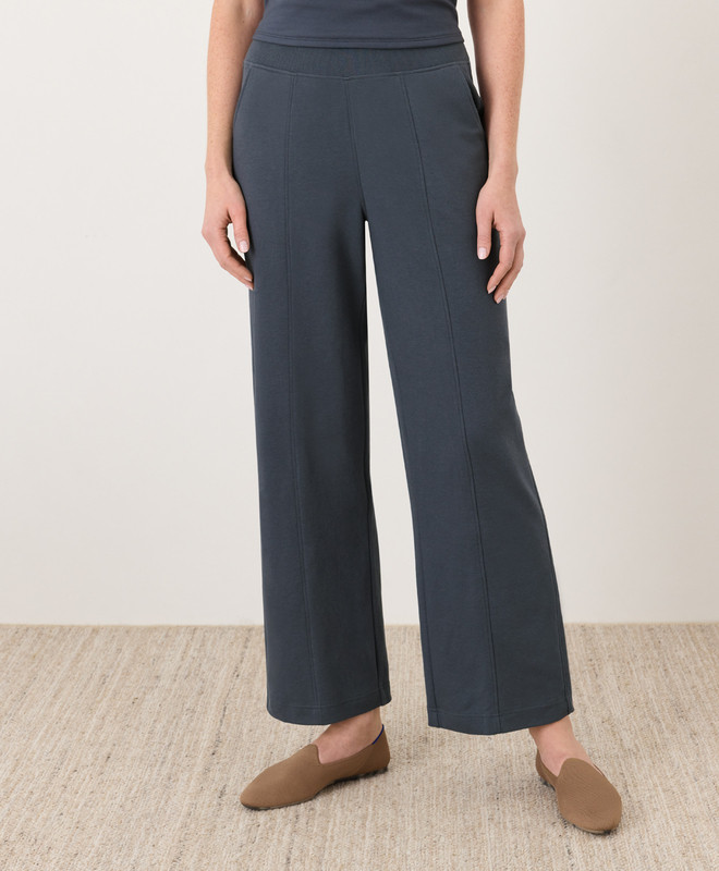 Women’s Airplane Pintuck Wide Leg Pant made with Organic Cotton | Pact | Pact Apparel