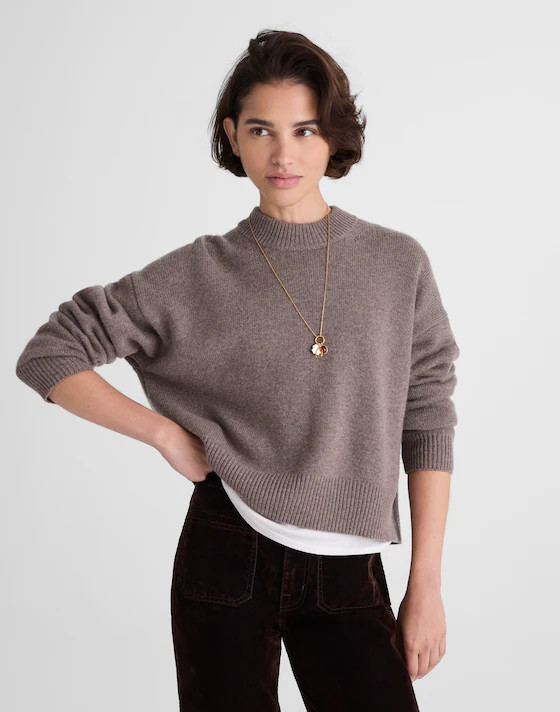SoftWool Boxy Crewneck Sweater | Madewell