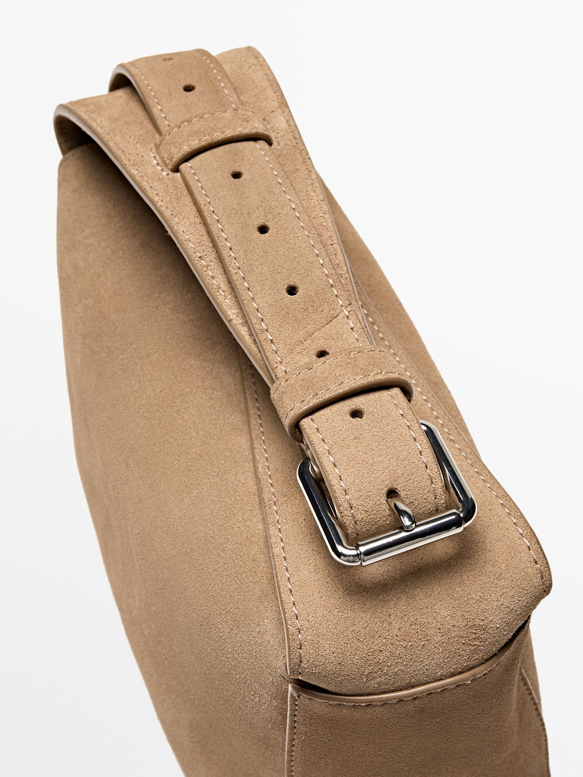 Split leather mini leather crossbody bag | Massimo Dutti (US)