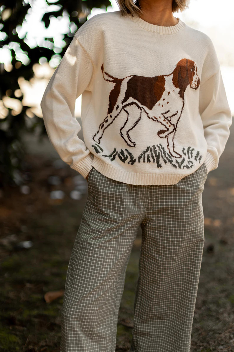 Bird Dog Sweater, 100% Cotton | Etsy (Global)