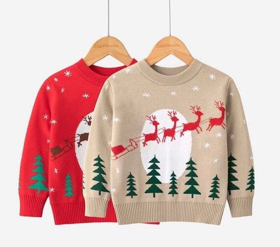 Christmas Eve  Boys Holiday Sweater - Etsy | Etsy (US)