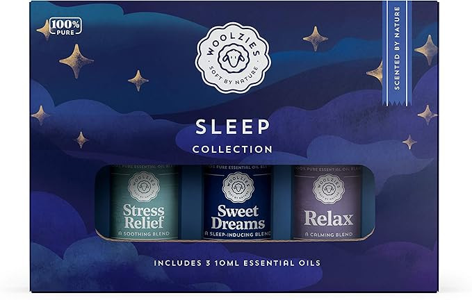 Woolzies Sleep Collection Essential Oil Blend Set | Incl. Sweet Dreams, Relax, & Stress Relief Oi... | Amazon (US)
