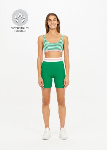 TROPEZ LUCIA KNIT SHORT - GREEN [USW122063] | THE UPSIDE