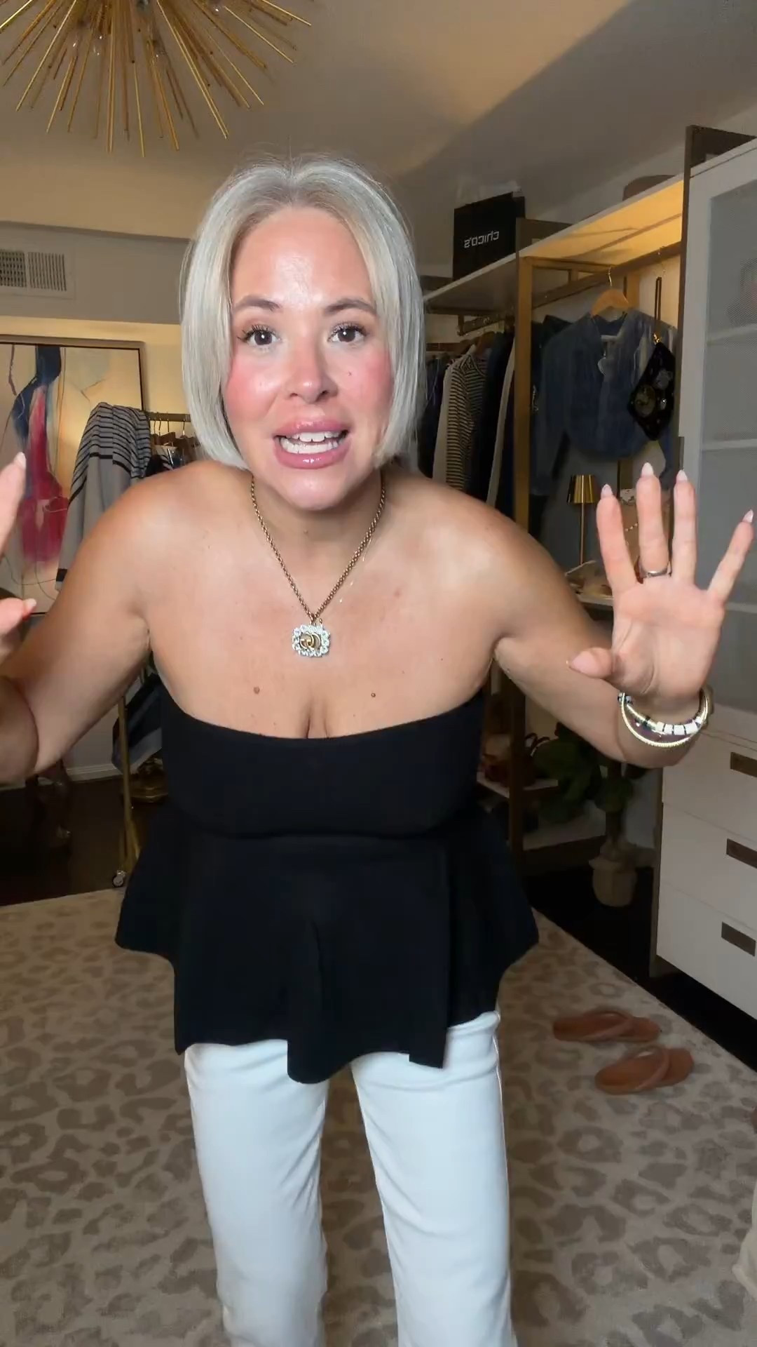 Amazon peplum sweater paired with white jeans

#LTKMidsize #LTKOver40 #LTKootd