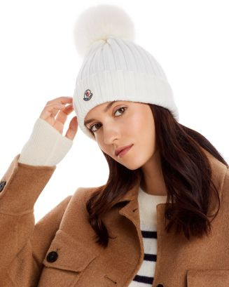 Wool Ribbed Pom-Pom Hat | Bloomingdale's (US)