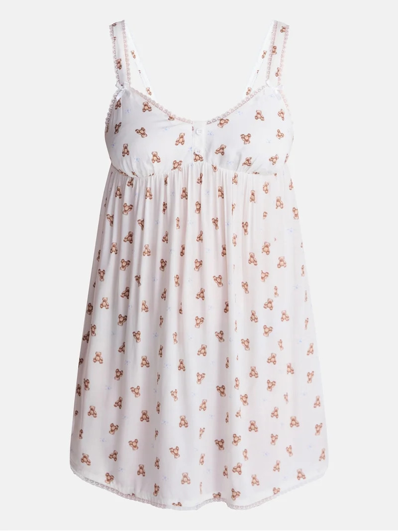 No Boundaries Woven Sleep Dress, Women's size XS - XXL | Walmart (US)