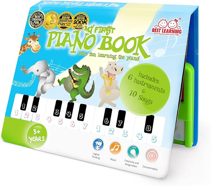 BEST LEARNING My First Piano Book - Educational Musical Toy for Toddlers Kids Ages 3 Years and up... | Amazon (US)