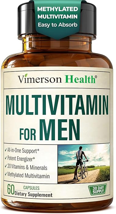 Methylated Multivitamin for Men with Bioavailable Vitamins, Chelated Minerals, Vitamin D, B12, C,... | Amazon (US)