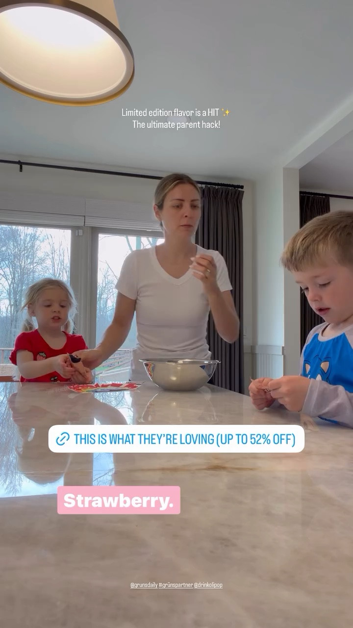   @grunsdaily #grünspartner @drinkolipop  Limited edition flavor is a HIT ✨ The ultimate parent hack!