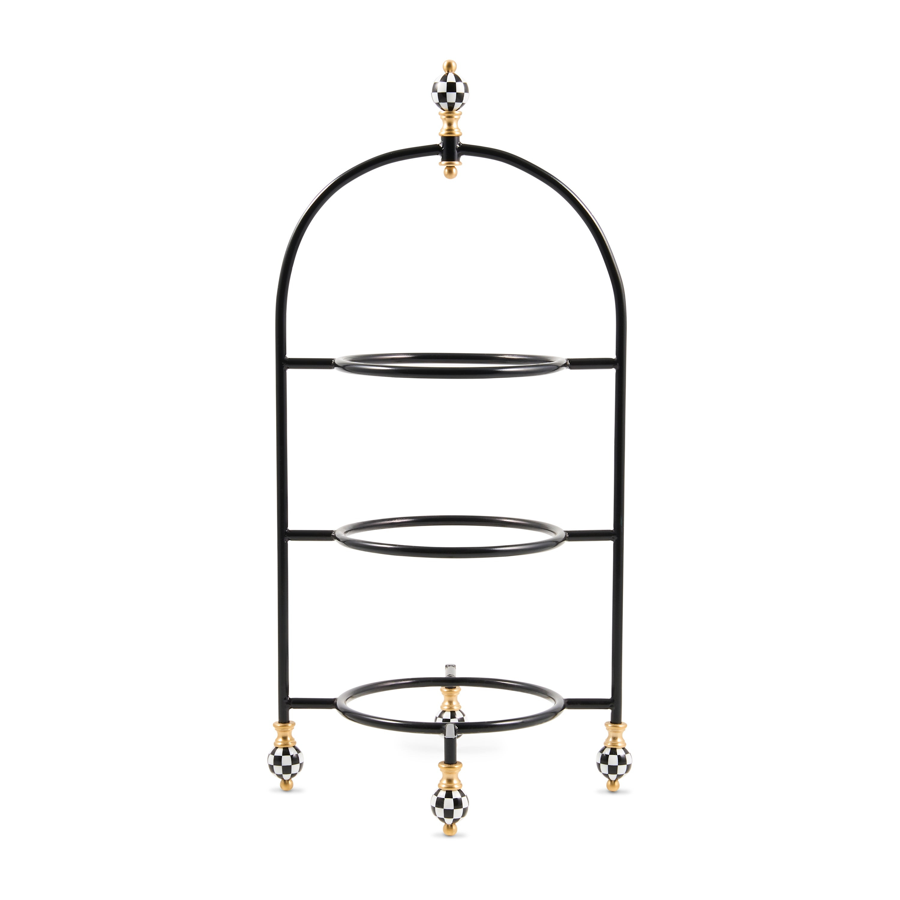 MacKenzie-Childs Check Small Plate Stand | MacKenzie-Childs