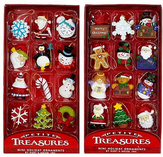 Kurt Adler Petite Treasures 12-Piece Miniature Ornaments Set, 2 Pack | Amazon (US)