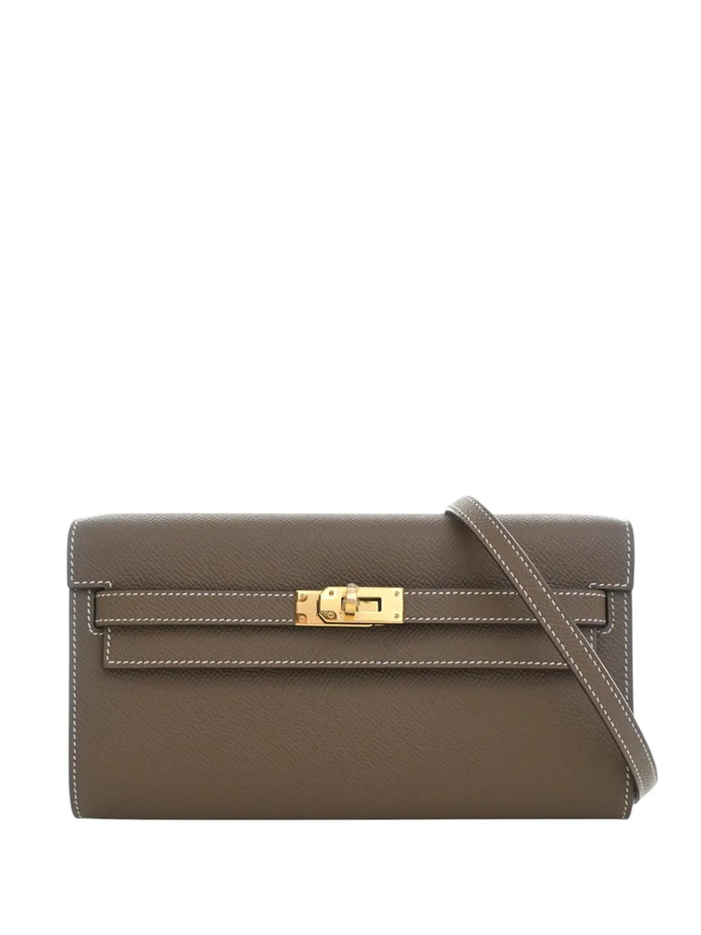 Herm\u00e8s Pre-Owned 2025 Epsom Kelly To Go Wallet Umh\u00e4ngetasche | Braun | FARFETCH AT | Farfetch Global