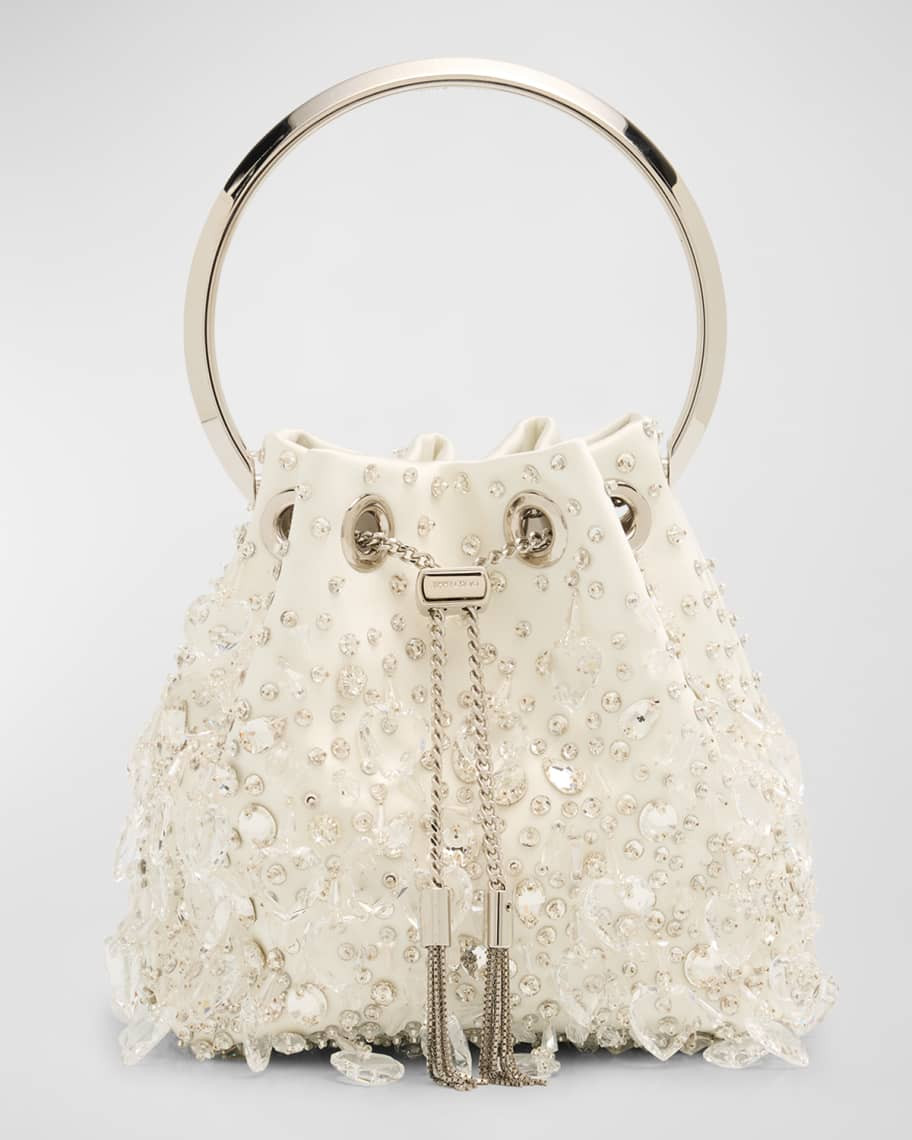Jimmy Choo Bon Bon Embellished Bucket Bag | Neiman Marcus
