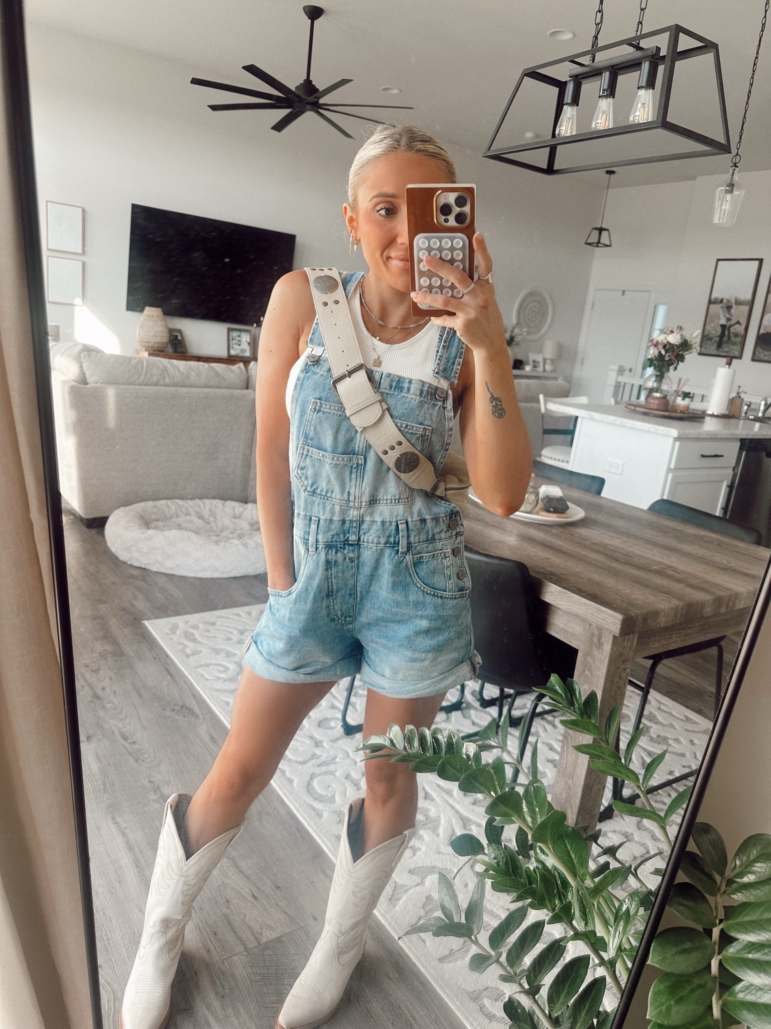 Denim free people overalls | size XS! 

#LTKU