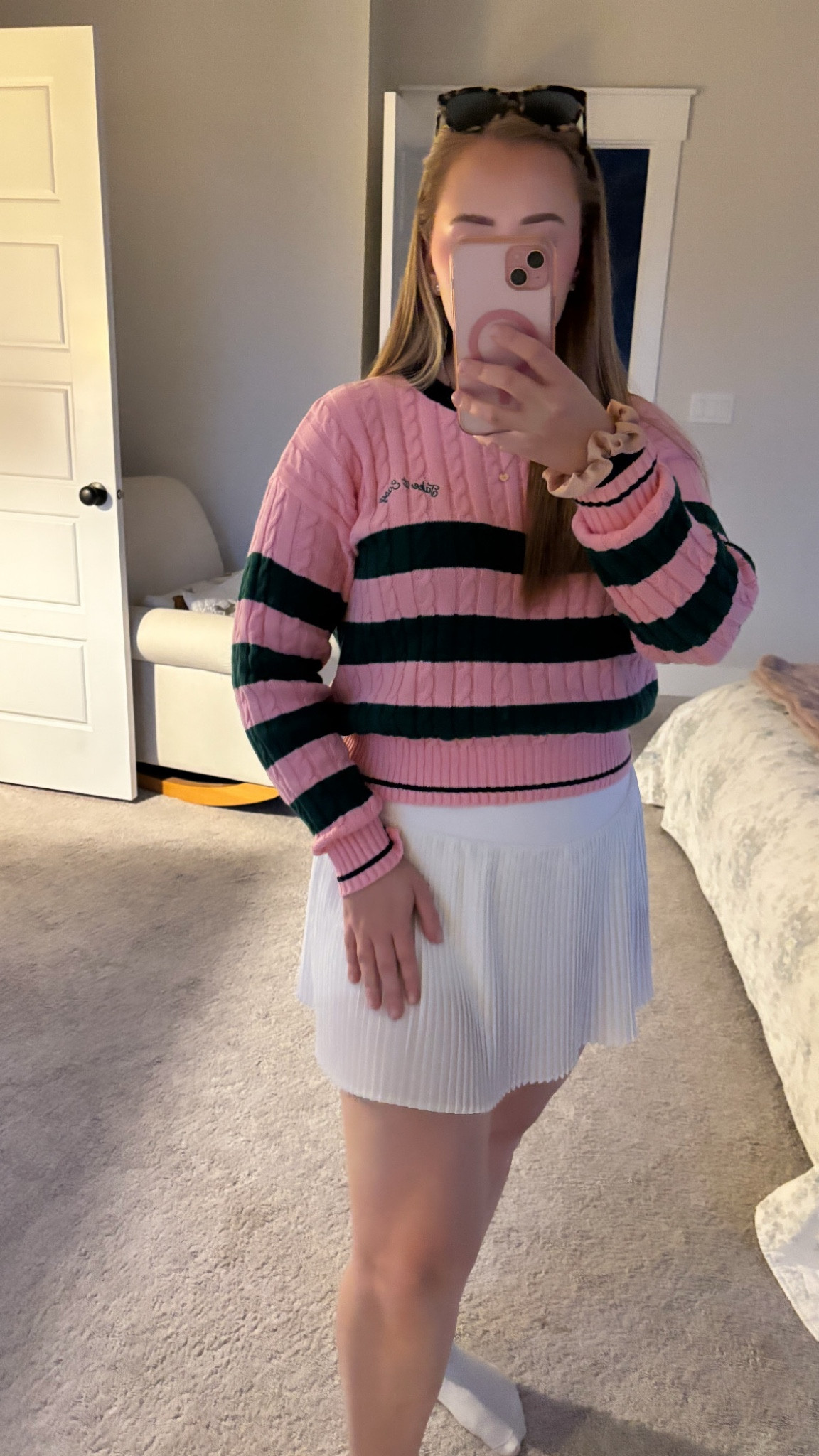 Valentines look with a tennis skirt 😍

#LTKMostLoved #LTKSeasonal #LTKFindsUnder50