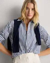 100% Organic Cotton Poplin Long Sleeve Shirt | Quince