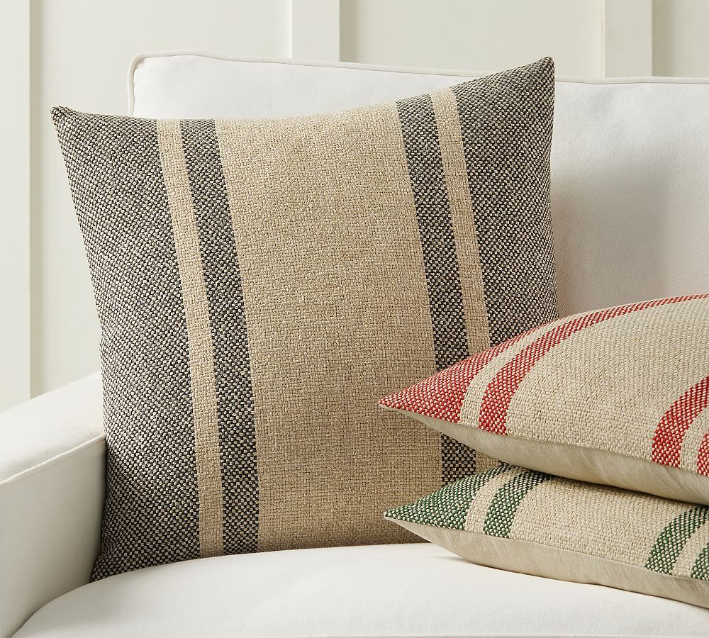 Blaine Striped Pillow Cover | Pottery Barn (US)