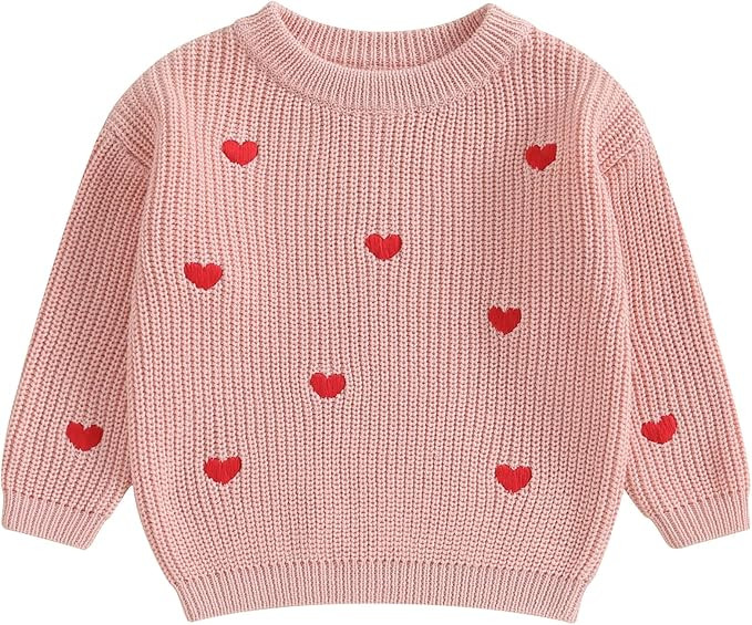 Mubineo Toddler Baby Girl Winter Clothes Cute Saying Graphic Sweater Toddler Pullover Long Sleeve... | Amazon (US)