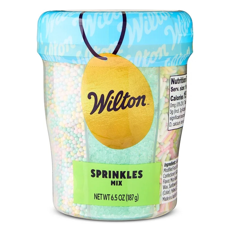 Wilton Easter Springtime Edible Sprinkle Mix, 6-Cell Variety Pack with Confetti, Jimmies & Sparkl... | Walmart (US)