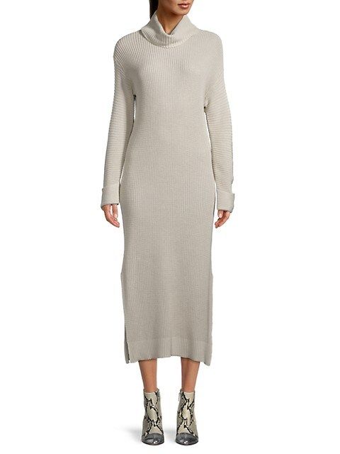 Stitchdrop Turtleneck Rib-Knit Dress on SALE | Saks OFF 5TH | Saks Fifth Avenue OFF 5TH