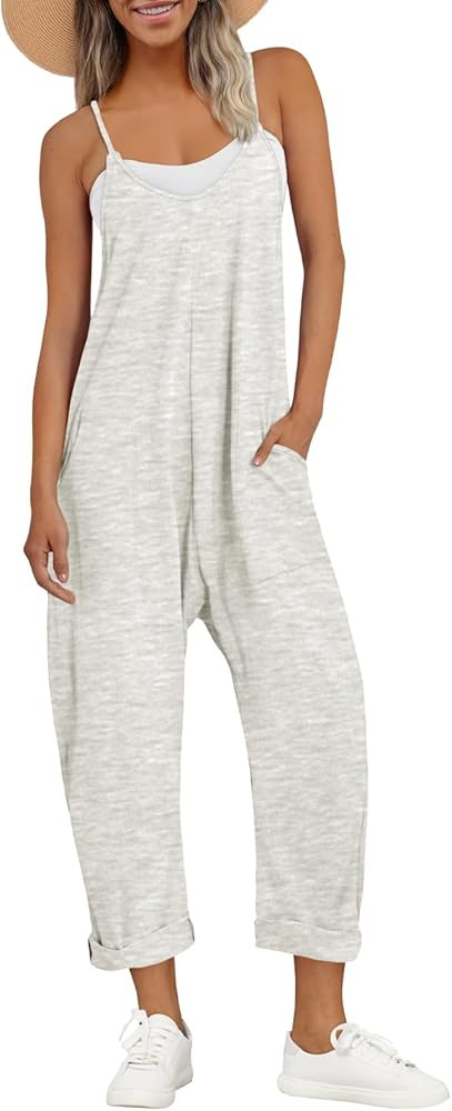 AUTOMET Jumpsuits for Women Casual Summer Outfits Rompers Comfy Beach Vacation Trendy Overalls Ju... | Amazon (US)