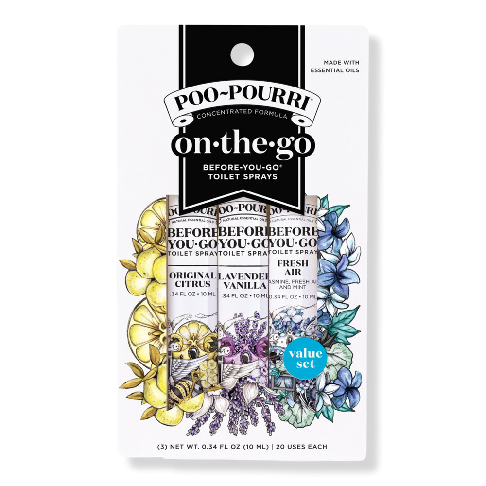 Poo~Pourri Fresh Air On-The-Go 3 Pack Before-You-Go Toilet Spray Travel Size Set | Ulta