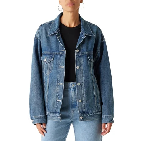 Levi Strauss Signature Women's Loose Trucker, Sizes XS-XXL | Walmart (US)