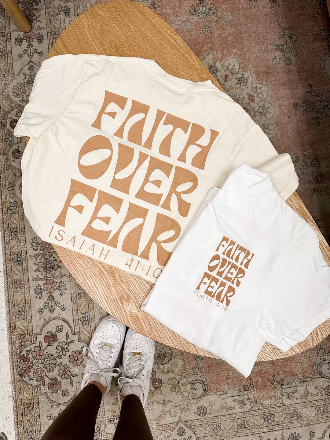 Faith Over Fear Graphic Tee | Screen Print Graphic tshirt | Christian apparel | Christian Tshirt ... | Etsy (US)