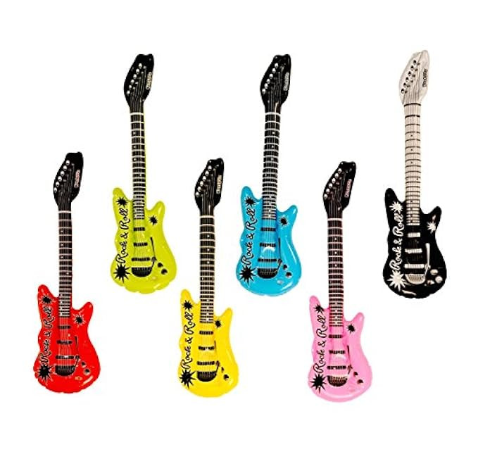 Kangaroo's Inflatable Rock 'N Roll Electric Guitars, 18-Pack | Amazon (US)