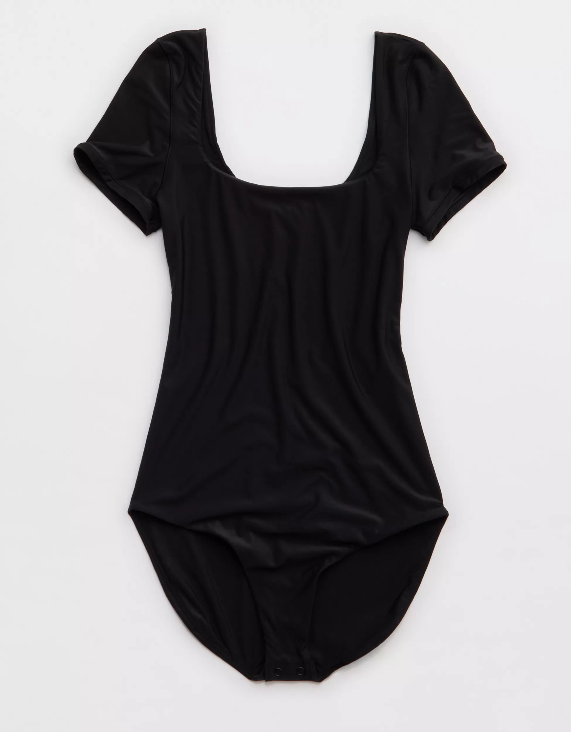 SMOOTHEZ Short Sleeve Square Neck Bodysuit | Aerie