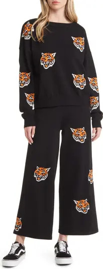 Dressed in Lala Fierce Knit Sweater & High Waist Wide Leg Pants Set | Nordstrom | Nordstrom