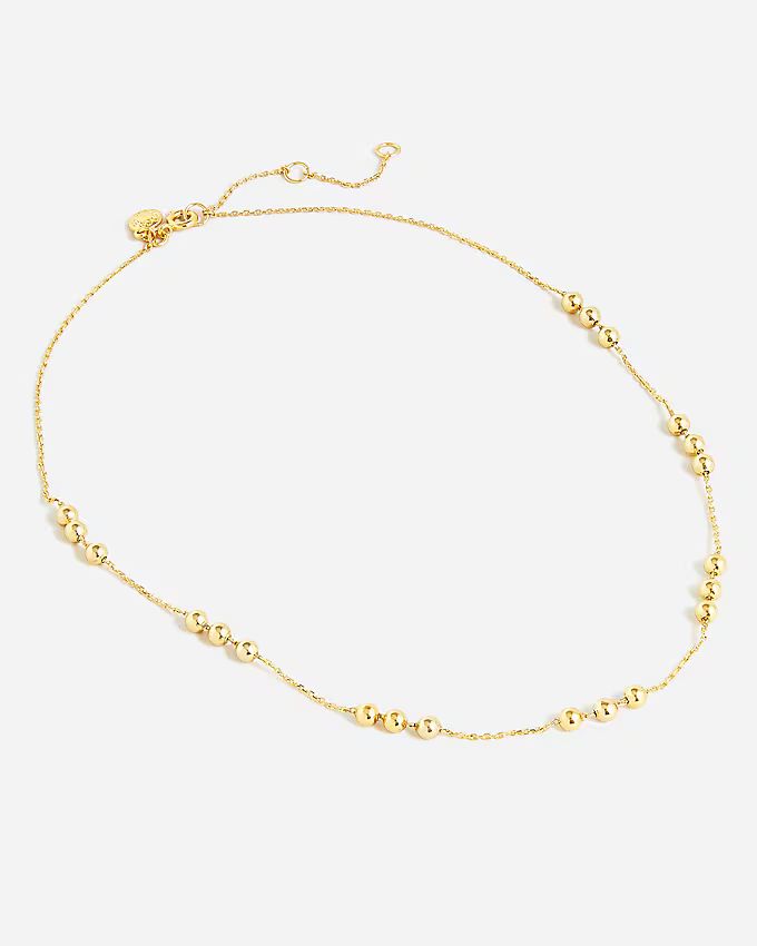 Gold-ball chain necklace | J.Crew US