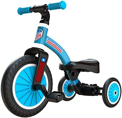 2020 Upgraded 2 in 1 Kids Tricycle for Aged 2-4 Kids, Easy Assembly Tribike Toddler Balance Bike ... | Amazon (US)
