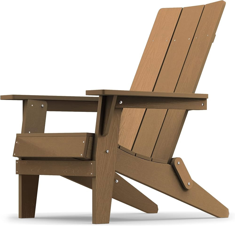 YEFU Folding Modern Adirondack Chair Plastic, 1s Expand/Store Upgrade Unlocked Weather-Resistant,... | Amazon (US)