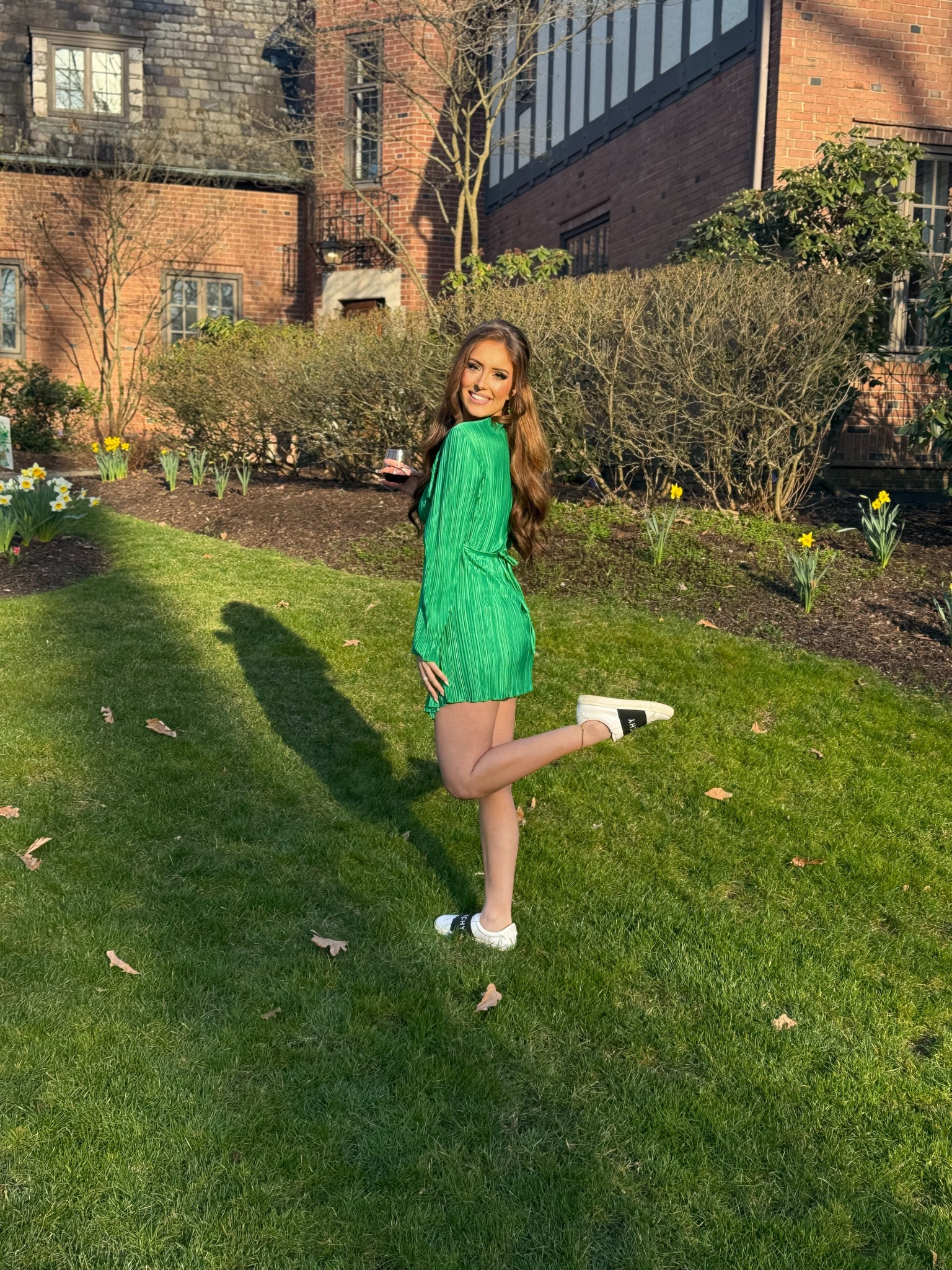 Green st. Patrick’s Day dress, Amazon, green pleats, long sleeve dress sneakers

#LTKSeasonal