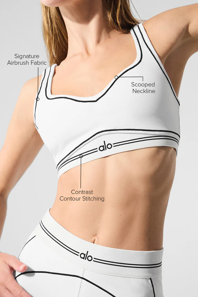 Airbrush Heart Throb Bra | Alo Yoga (US)