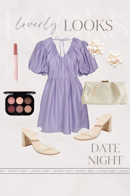 Loverly Grey spring date night outfit idea. I love this purple mini dress and Target heels. 

#LTKSeasonal #LTKstyletip #LTKbeauty